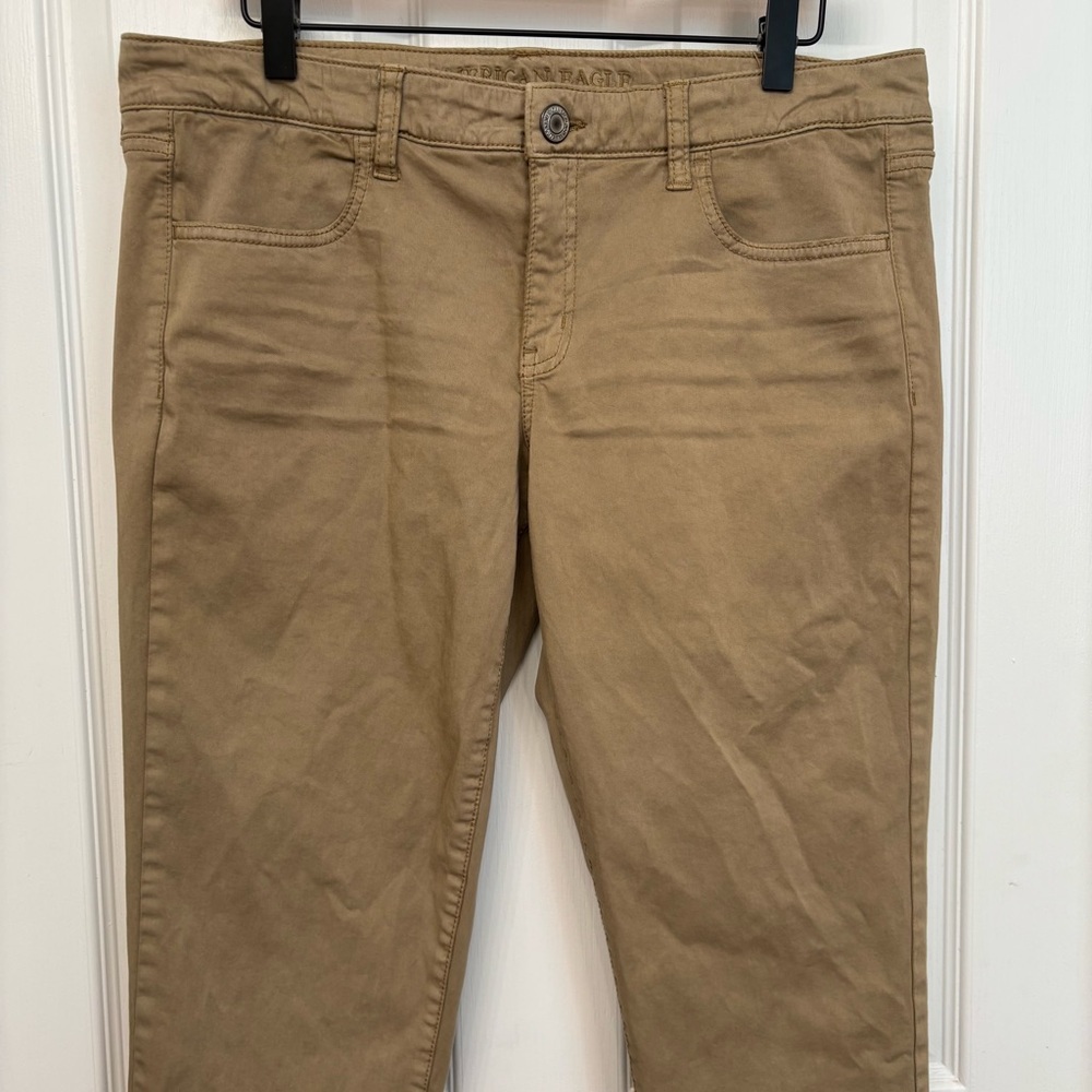 Khaki Stretch Jeggings | American Eagle 14 - Picture 3 of 10